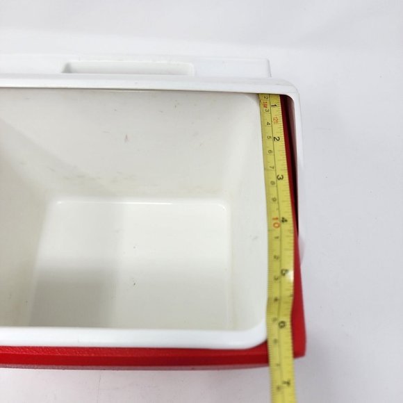 Igloo MiniMate 6 Can Red White Blue Personal Sized Cooler-Lunch Box 90's Vintage - Picture 7 of 11